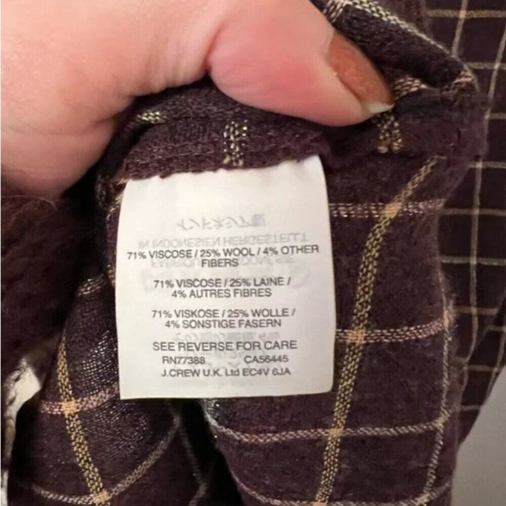 Madewell Plaid Ruffle Front Top - Picture 8 of 8